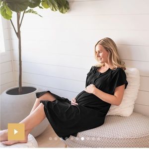 NEW Kindred Bravely Labor and Delivery Gown S/M/L black